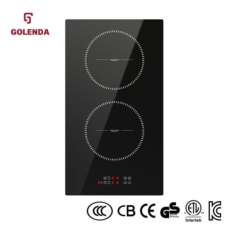 China Bridge Zone Double Induction Hob 5500W  Touch Control Hidden on sale