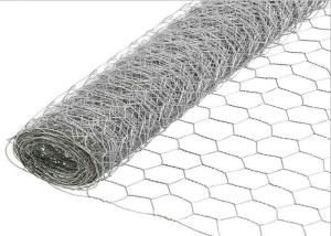 Quality BWG16 Galvanized Hexagonal Wire Mesh , W1m Rabbit Wire Netting for sale