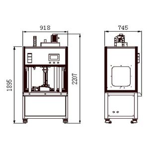 Double Servo Rotary Friction Welding Machine Electronics Spiral Welding Machine