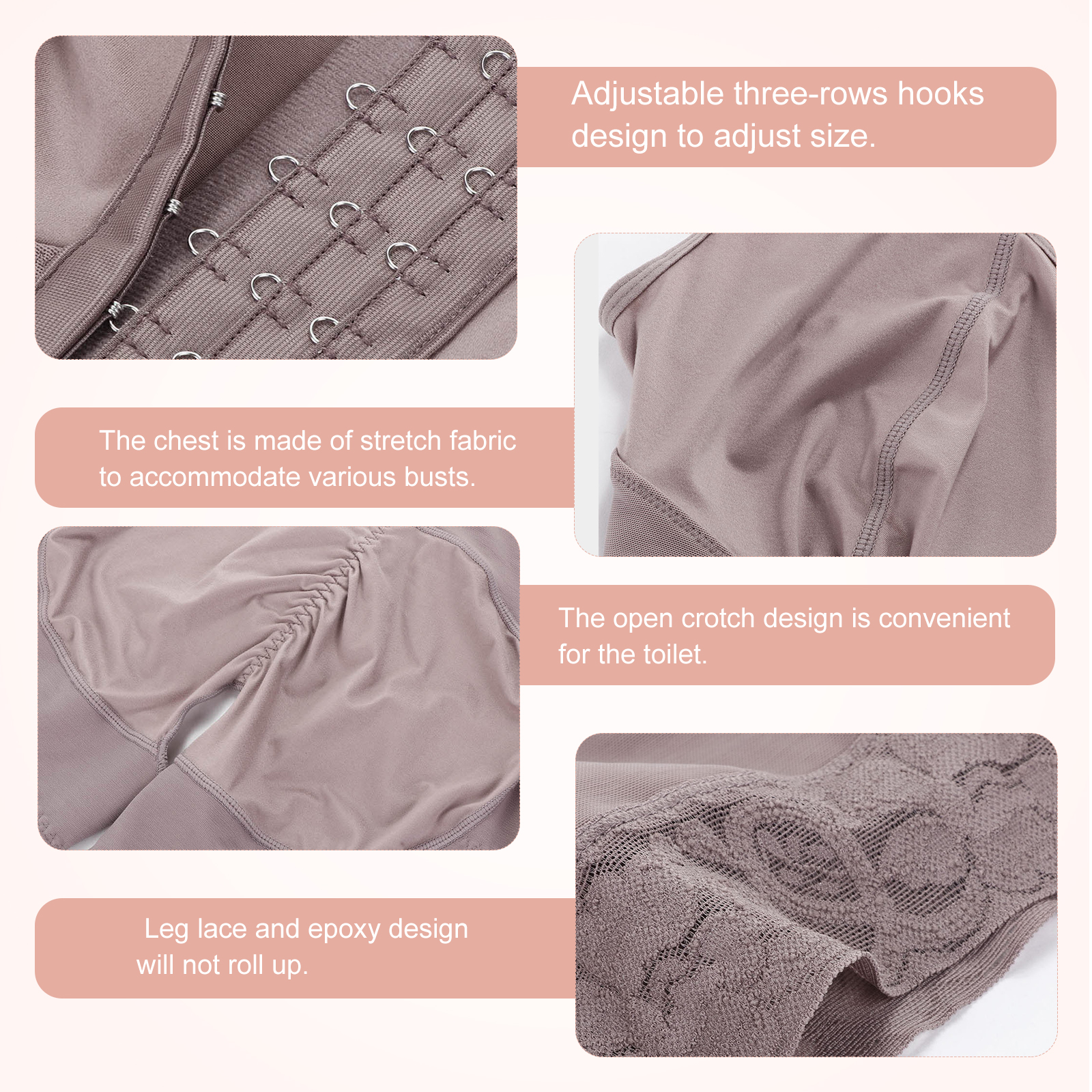 Control Level Firm HEXIN Women's Seamless Shapewear for Bodyshaping and Butt Lifting