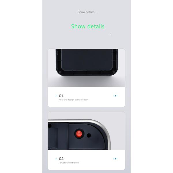 50l Motion Automatic Trash Bin Garbage Can Self Sealing Sensor Trash Can with Odor Filter Touchless