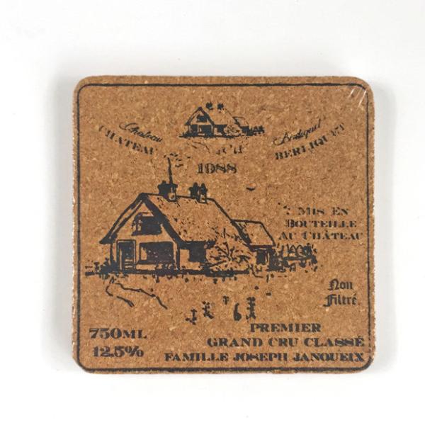 Coffee Cups 4''X4'' Square Cork Coasters Bulk Heat Resistant Printed Words