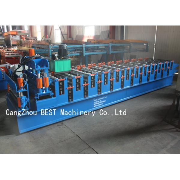 Double Layer Steel Corrugated Roofing Sheet Roll Forming Machine PLC PPGI