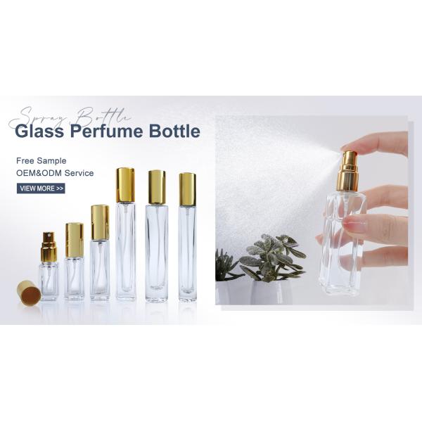 Custom Made Small Clear Crimp Neck Round 10ml Thick Bottom Empty Glass Perfume Bottle With Atomizer