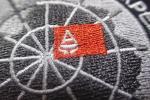 Washable Black Polyester Custom Clothing Patches / Adhesive Embroidered Patches