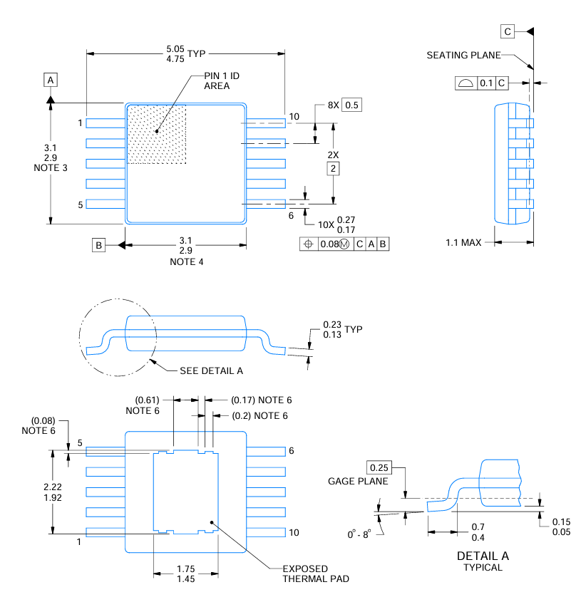 TPS54060ADGQR 60V 0.5A Step-Down Converter with 1μA IQ 1.2V±1% Ref 200mΩ MOSFET 100kHz-2.5MHz Eco-mode Thermal Shutdown in 3.5mmx3.5mm MSOP-10