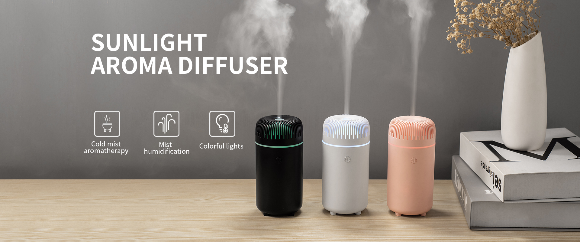 Aromatherapy USB Cool Mist Mini Portable Customized Car Air Home Essential Oil Humidifier Aroma Diffuser