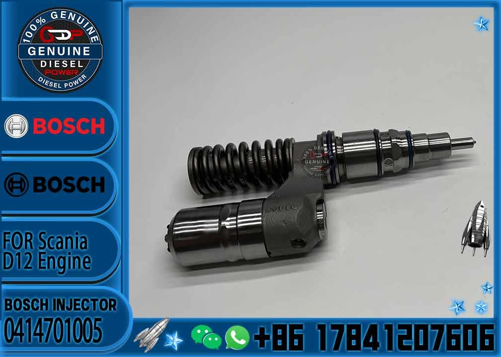 Common Rail Injector 0414701005 for SCANIA DSC12 Diesel Engine 4 Series 10.6/12 for fuel truck