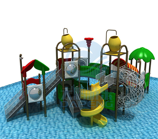 Security Playground Water Slide Kids LLEPE Outdoor Water Slide Environment Friendly