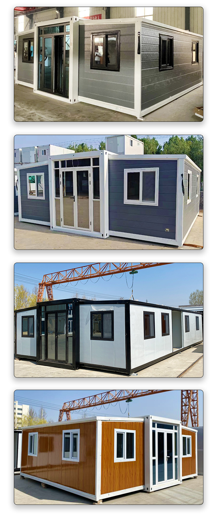 Folding Expandable Home Prefabricated Shipping Container House For School And Office Use