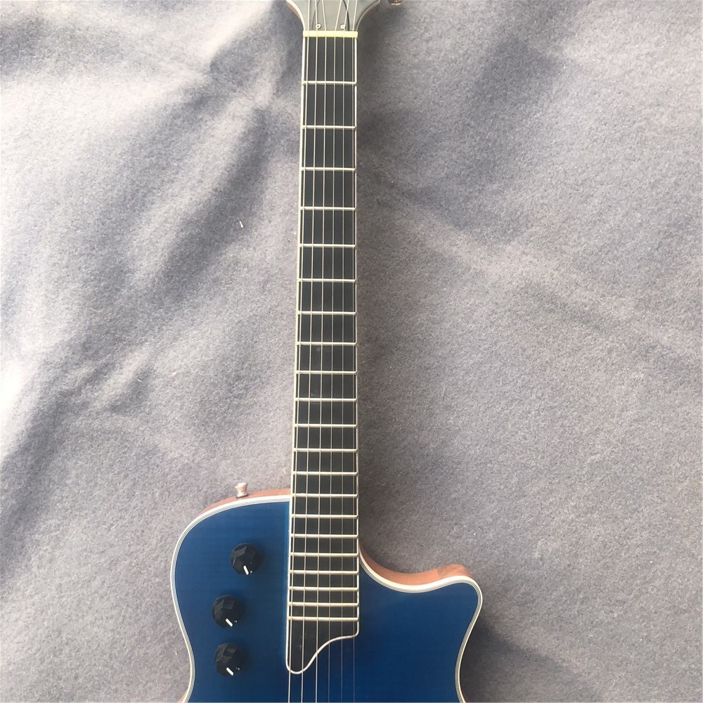 Grand factory custom quality six string electric guitar, blue personally welcome your patronage