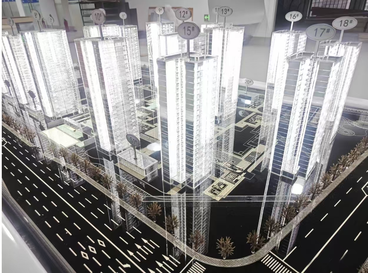1:150 High Rise Building Scale Model Cityscape Models Architectural