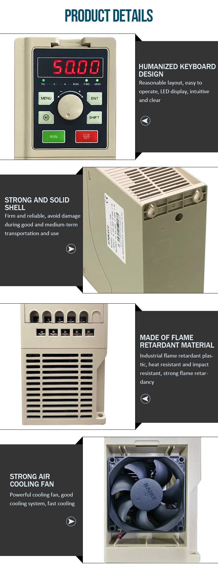 60HZ To 50HZ 3 Phase Variable Frequency Inverter Frequency Converter