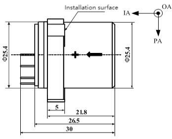 Quartz Flexible Accelerometer Sensor with Wide Load Resistance Range Triangle Precision Mounting Flanges and Bias Stability ≤100μg