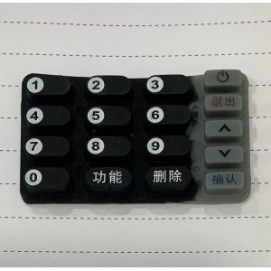 Quality Bank Payment Cipher Silicne Button With Conductive Carbon Particles for sale