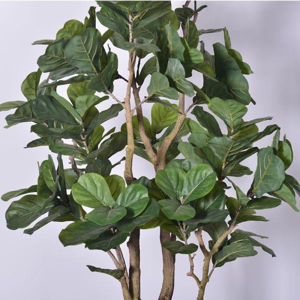 Multi-Stem 7ft Artificial Ficus Lyrata Faux Fiddle Leaf Fig Plant For Lobby Apartments hotel decolation