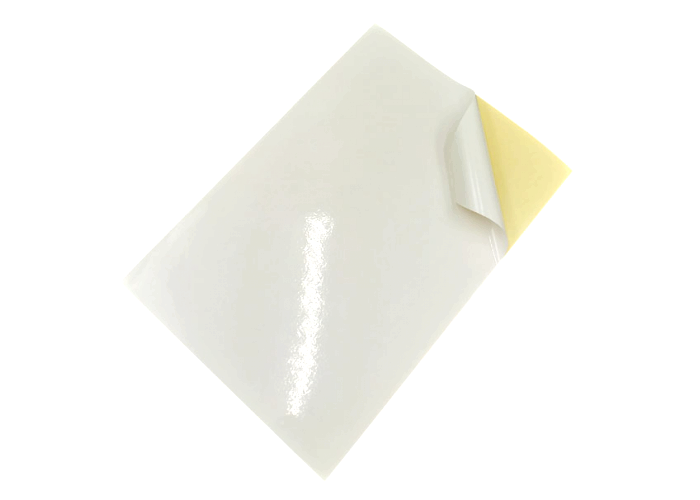 Single Side Mirror Glossy Coated Paper in White For Adhesive Sticker Producing