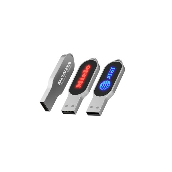 When Working LED Light Will Shiny Crystal USB Drive 32GB 64GB 128GB