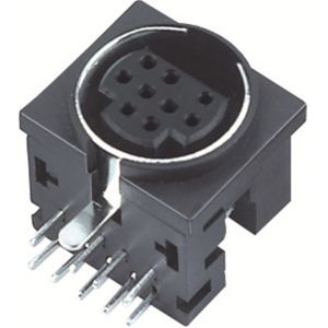 Quality Mini Din Connector 8pin female Socket S terminal for sale
