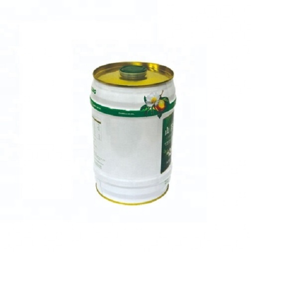 DADI 3L Round Oil Can UV Printing Cooking Oil Tins Food Grade Tinplate Olive Oil Can