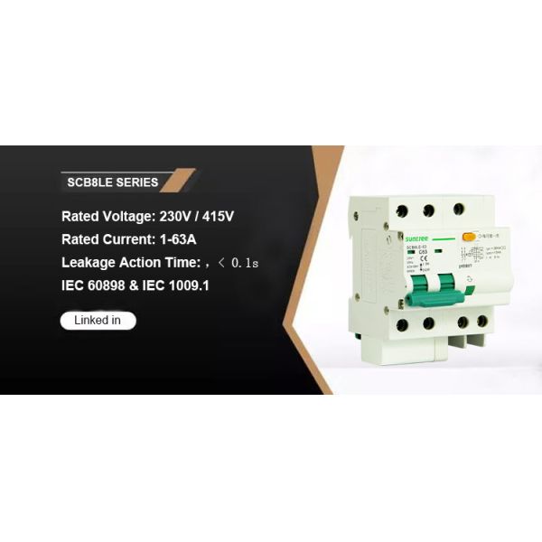 RCCB ELCB SCB8LE Residual Current Circuit Breaker