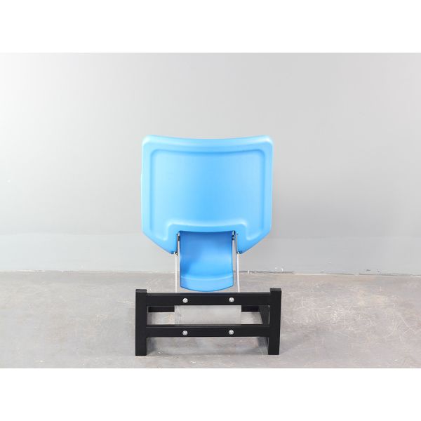 SGS HDPE Blow Moulded Plastic Folding Stadium Chair