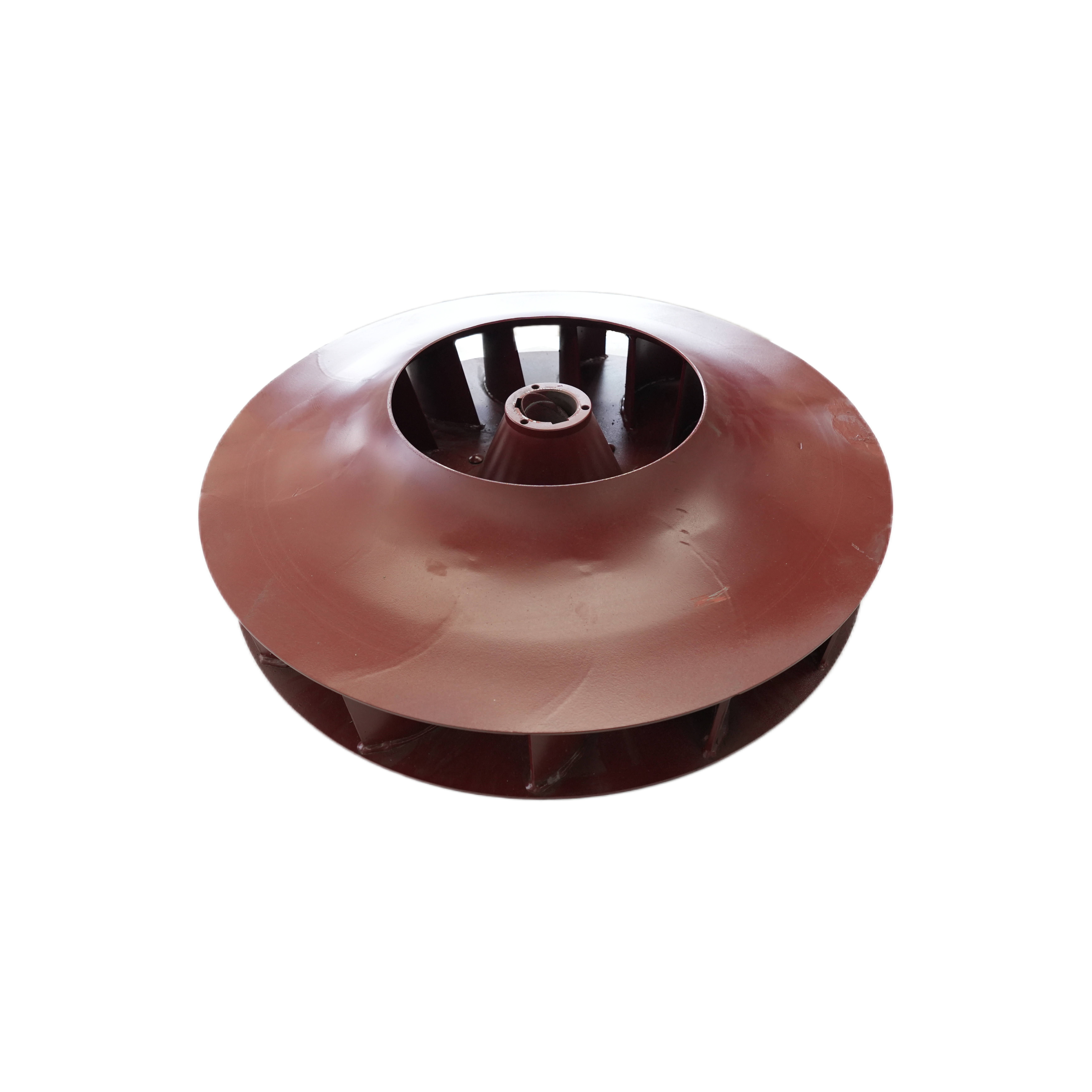 High-Strength Red Centrifugal Fan Impeller (Garbage Suction Special)， Industrial-Grade Corrosion-Resistant Red Steel Impeller, Fan Auxiliary Blowing &