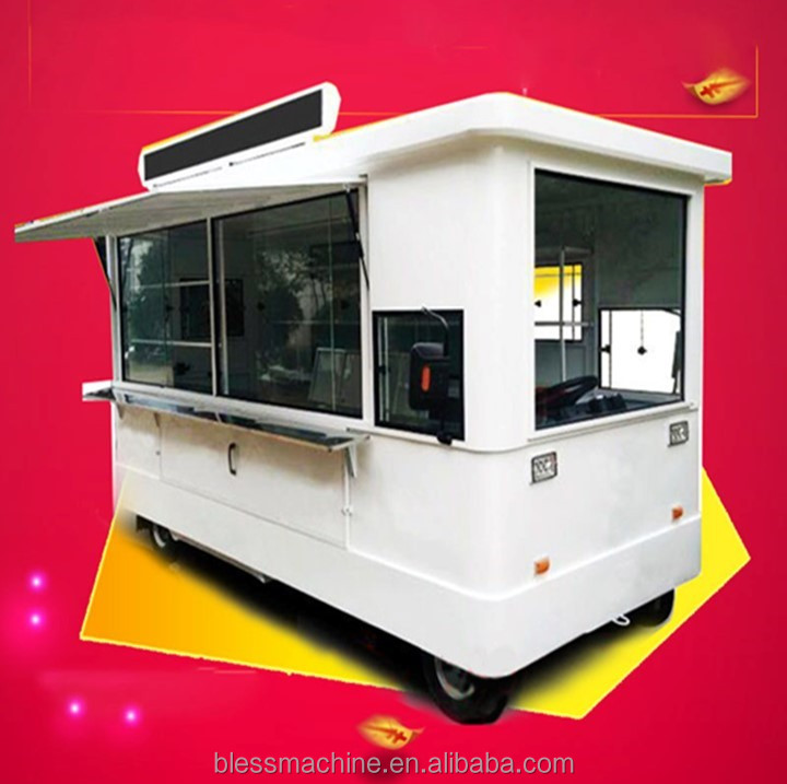 Customize Multi-function Mobile Food Cart for 2023 Fashionable Design 3200*1600*2350mm