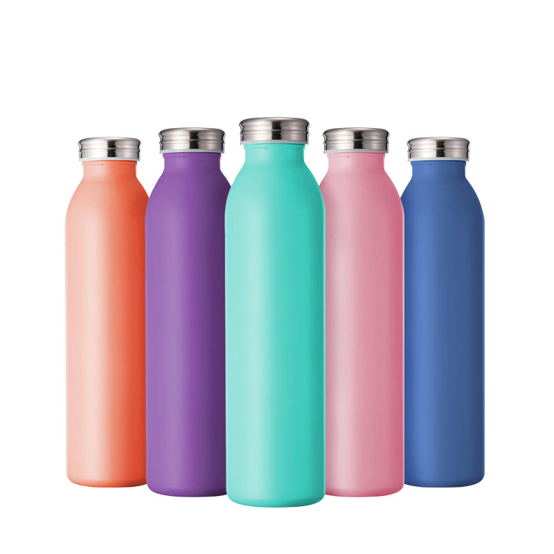 Wide Mouth Vacuum Custom Made Water Bottles Double Wall With Lids BPA Free