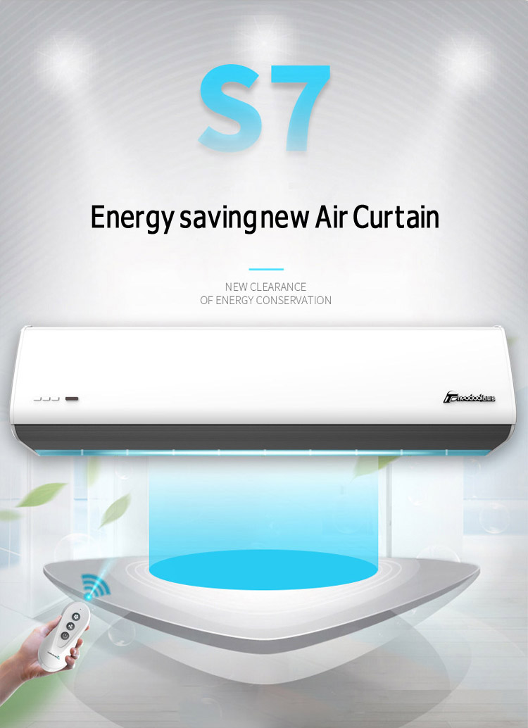 S7 Series Air Curtain 0.9m to 2m Door 220-240V AC Motor