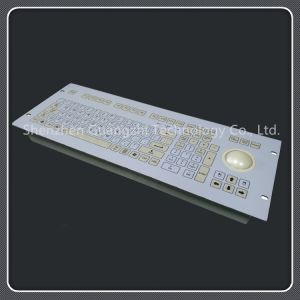 Quality Custom Layout 107 Key Keyboard , Durable Pc Keyboard With Trackball for sale