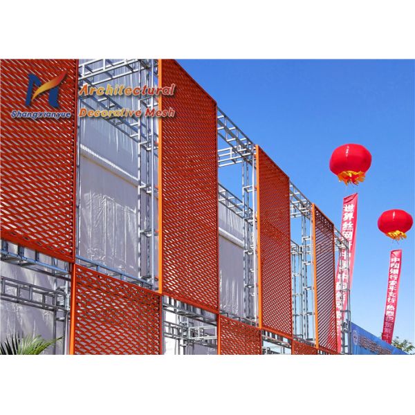 Anodised Aluminum Expanded Wire Mesh 10m Flattened Expanded Metal Mesh