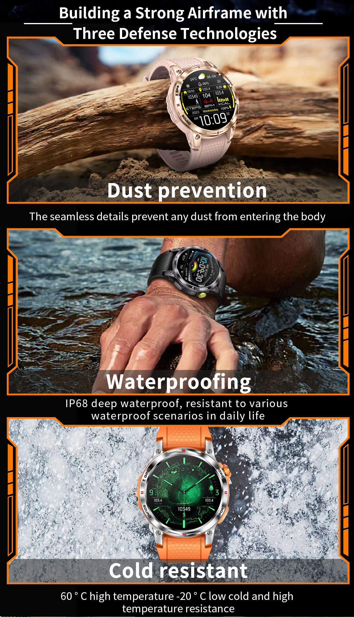 NX18 Pro 1.5-inch AMOLED Smart Watch with GPS Tracker and IP68 Waterproof