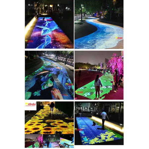 Outdoor Interactive Wall Floor Projection System for Kids
