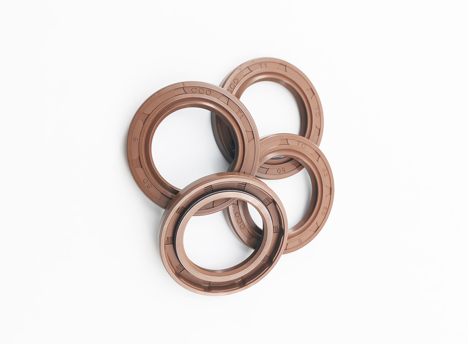 FKM Rubber Skeleton Oil Seal TC Type 12 × 25 × 7 Resistant Of 250 ℃ For Automotive