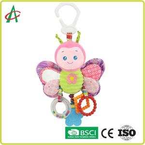 Quality Bee Baby Plush Rattle Multi Functional Easy Cleaning for sale