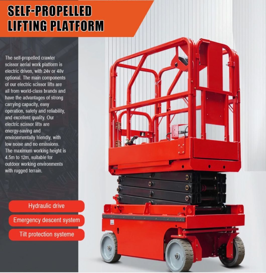 Electric Scissor Lift 500lb 705lb 1200lb Aerial Work Platforms