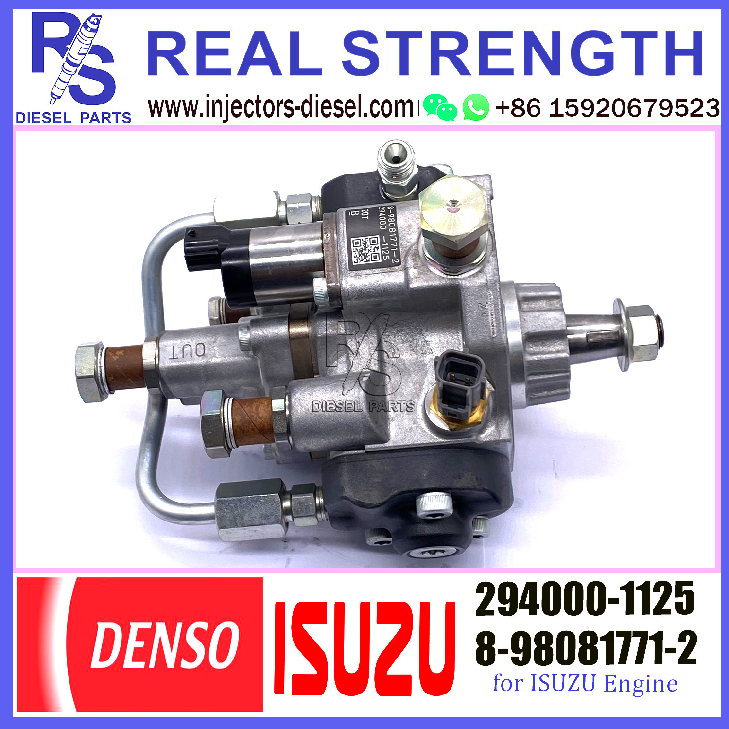 Denso Common Rail Fuel Pump 294000 1125 Diesel Injection Pump 294000-1125 8-98081771-2