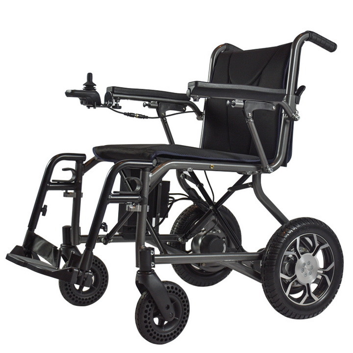 Quality Lightweight Lithium Battery Foldable Power Wheelchair With Brushless Motor for sale