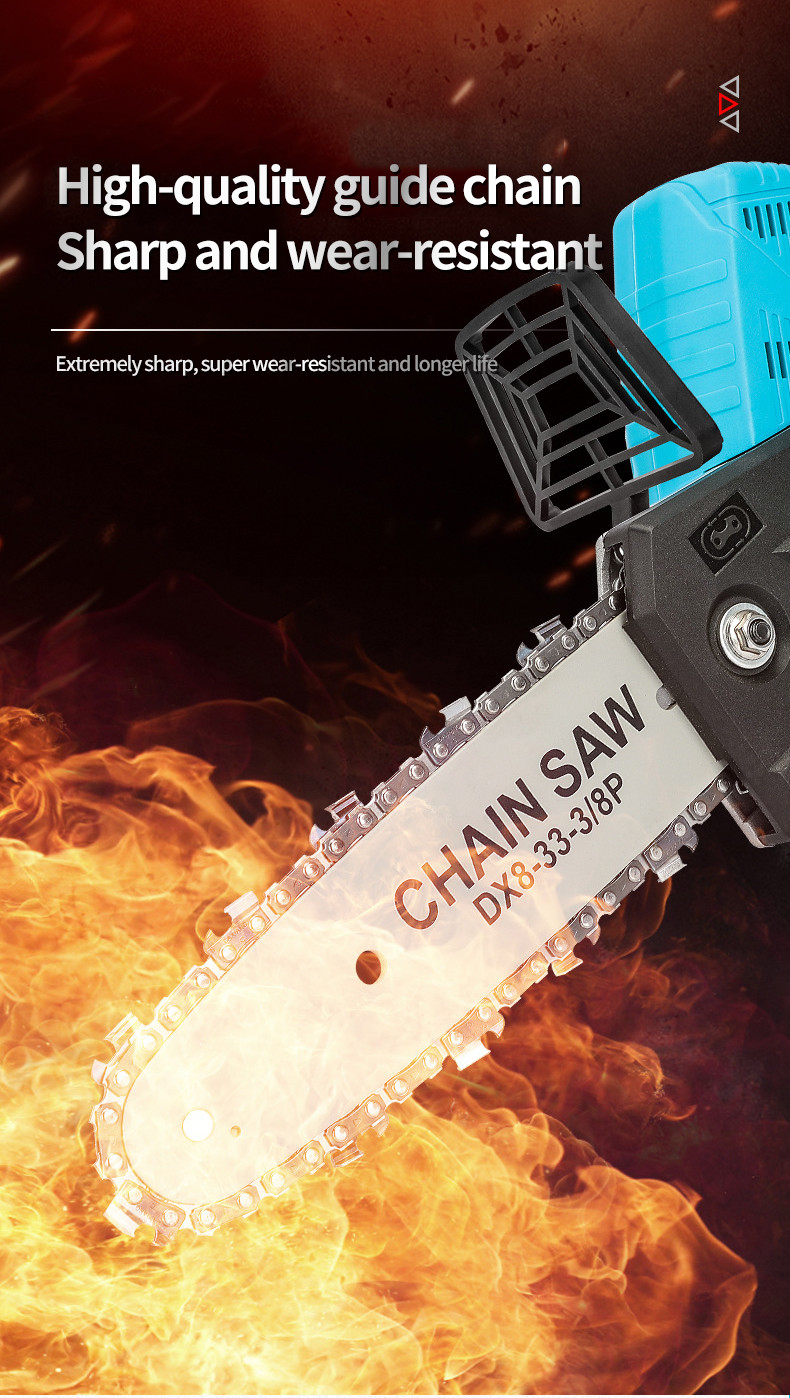8 Inch 400W Mini Pruning Saw Electric Chainsaws Removable For Fruit Tree Garden Trimming With Lithium Battery One-Handed