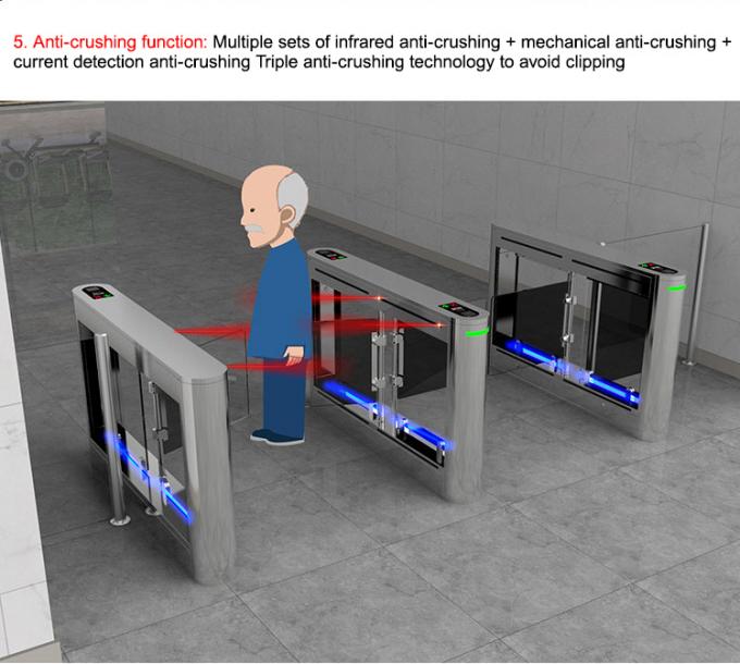 Factory Application Pedestrian Swing Gate Turnstile  With Card And Qr Code 8