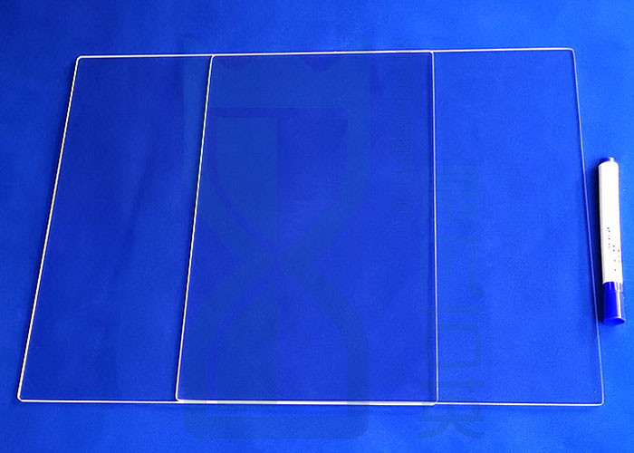 80% - 95% UV Transmission Fused Quartz Plate Square Round Shape