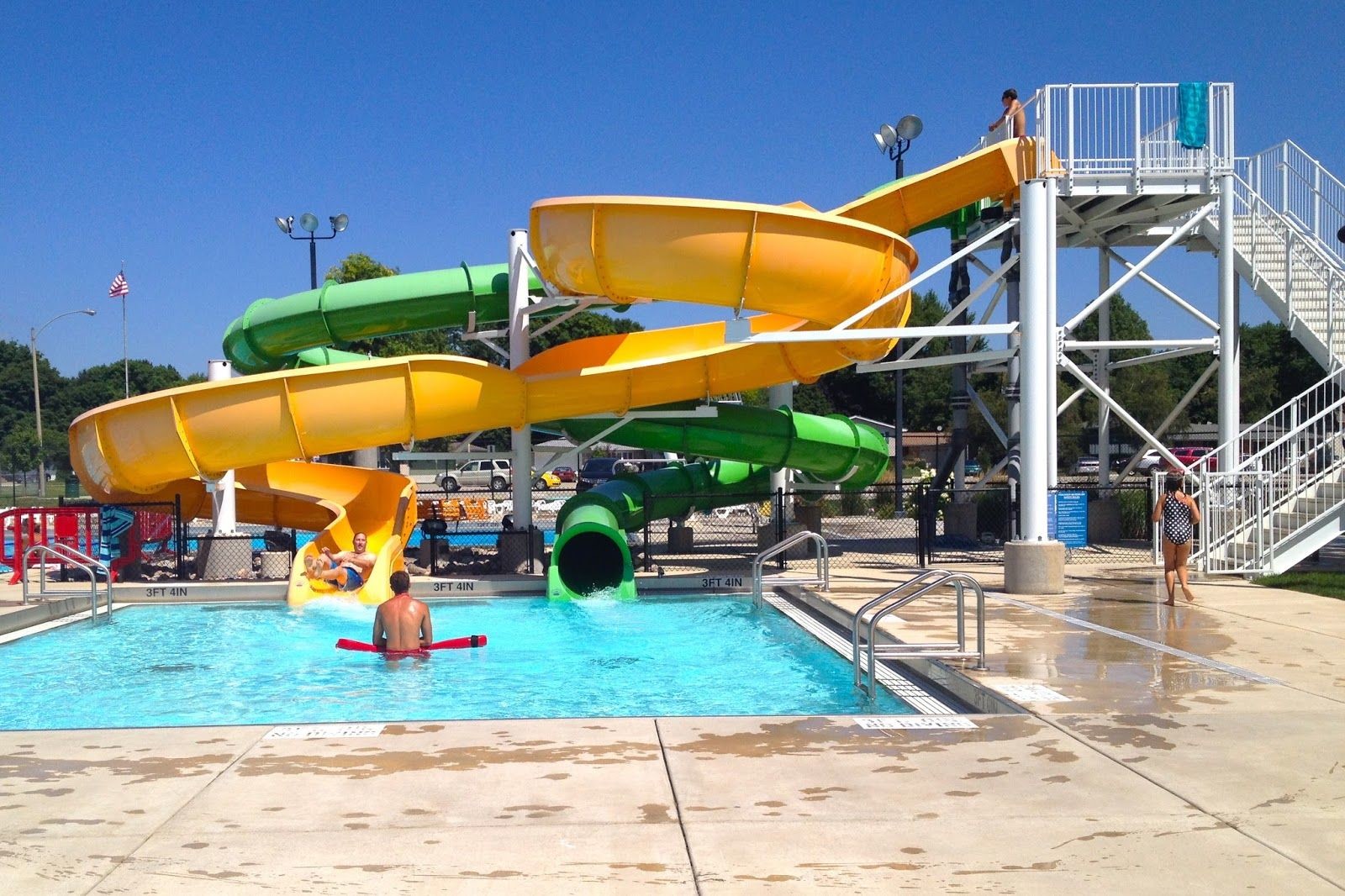Water Park Fiberglass Swimming Pool Toys Kids Game Fiberglass Slide