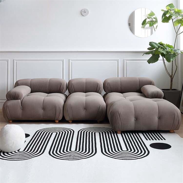 High Density Sponge Luxury Sofa Leather Sectional Sofa Set