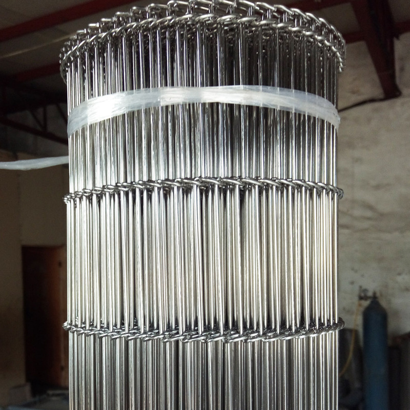 0.5mm-6.0mm Diameter Conveyor Belt Wire Mesh 0.5m-2.5m Width For Industrial