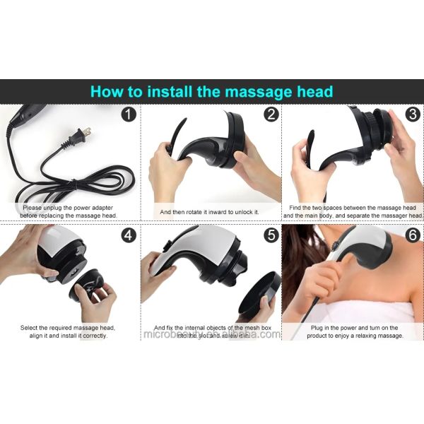 Multifunctional Handheld Body Back Massager Muscle Pain Release Electric Vibration Massager