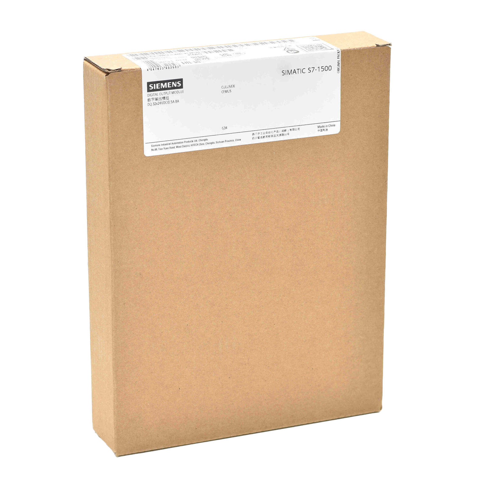 SIEMENS PLC SIMATIC S7-1500 DQ 32X24VDC/0.5A BA (25 MM) 6ES7522-1BL10-0AA0 SAFETY-ORIENTED SHUTDOWN OF LOAD GROUPS