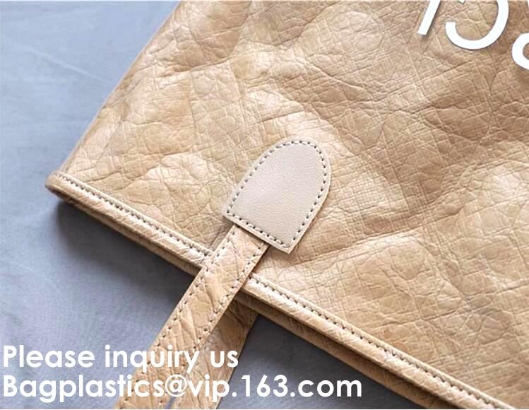 Eco Friendly Reusable Waterproof Tyvek Passport Holder Packing Cubes Toiletry kit Backpack Tote Bag Travel Accessories