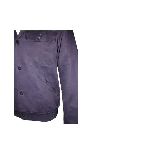 Flame Retardant Twill 3/1 Lapels Front Chest Navy Work Uniform