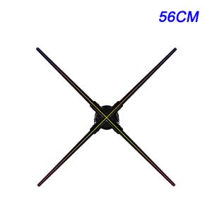 Interactive Advertisements Holographic 3D Projection Fan 56CM High Brightness